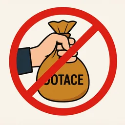 Piktogram bez dotací — přeškrtnutý pytel s nápisem DOTACE