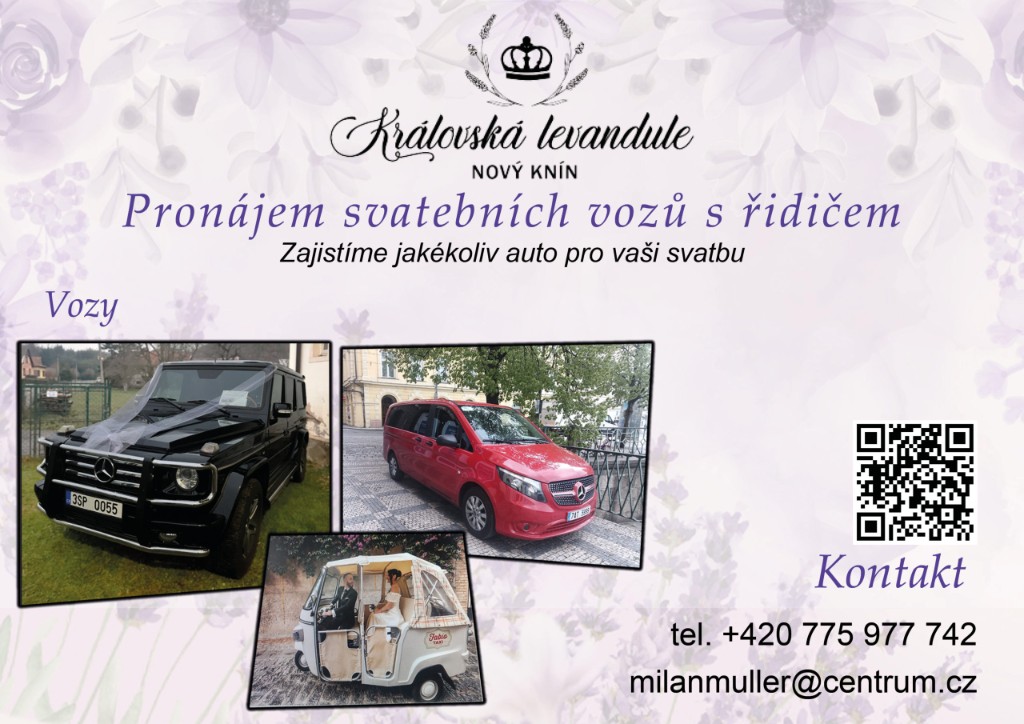 Pronájem svatebních vozů s řidičem — přehled vozů
